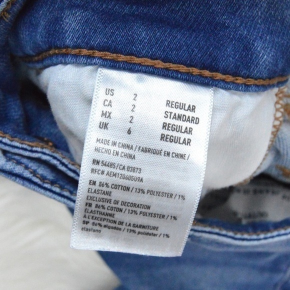 American Eagle Hi-Rise Jegging Crop, Stretch - Size 2, Light Wash - Picture 5 of 10